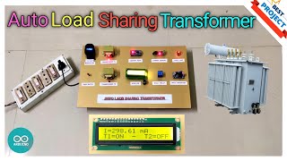 12. Auto Load Sharing Tranformer | Current | Auto on off | Load Control | Load Shifting | 16x2 LCD