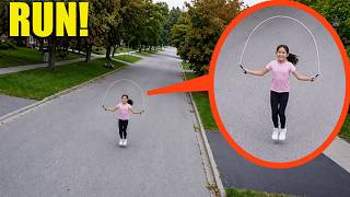 If you see this girl skipping rope in your Neighborhood... lock your doors and hide!!