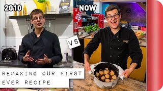 Remaking and Reviewing our First EVER Recipe | 2010 vs 2018! | Sorted Food