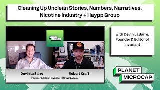 Cleaning Up Unclean Stories, Numbers, Narratives, Nicotine Industry + Haypp Group with Devin LaSarre