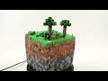 I made a tiny MINECRAFT WORLD out of CLAY  Lush Cave  DIY