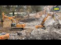 porr deutschland a66 salzbachtalbrücke direkt nach der sprengung 🚧 „tanz der kettenbagger“