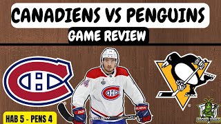 Habs VS Pens Game Review - November 12th, 2022