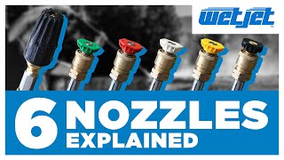 6 Pressure Washer Spray Nozzles Explained