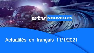 Actualités en français 11/1/2021|etv