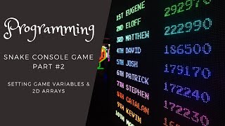 Visual Basic Programming: Creating Snake Console Game - Part 2