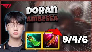 T1 Doran Ambessa vs Gnar | 14.23