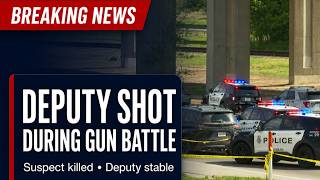 Deputy shot serving warrant, suspect killed