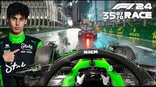 Gabriel Bortoleto Kick Sauber C44 - 35% Race Singapore GP | F1 24 Fanatec Wheel Gameplay