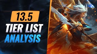 NEW UPDATED TIER LIST Patch 13.5 IN DEPTH ANALYSIS - League of Legends Season 13