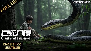 【FULL】Giant snake invasion! Unable to form a relationship with a boy! | monster movies | english mov