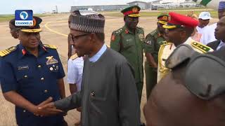 Supporters, Govt Officials Welcome Buhari After London Trip