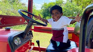 நண்பர்களே நான் டிராக்டர் ஓட்டுறேன் பாருங்க!!! | KUTTI PULI drives a tractor | KUTTI PULI NANBAN