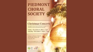 Piedmont Choral Society - Christmas Concert December 6, 2024