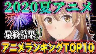 【最終結果】2020夏アニメランキングTOP10を発表します！【覇権決めます】