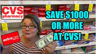 HOW TO SAVE $1000 COUPONING AT CVS! | EXTREME MONEY SAVING TIPS!