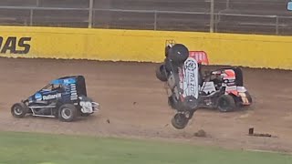 Midget World Series - Round 1 - Western Springs Speedway - Ft 1usa Logan Seavey, 2usa Buddy Kofoid