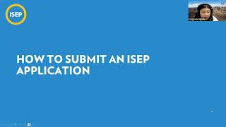 ISEP Virtual Application Workshop Session Two (9.6.23)