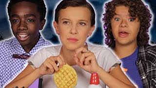 The Cast Of "Stranger Things" Reveal Set Secrets (While Decorating Waffles)