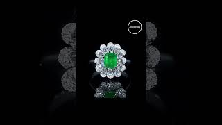 Jewelryay-New arrivals.18K Gold 1.48ct Natural Emerald Ring#investment #engagementring #trending