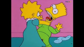 [The Simpsons] Lisa and Homer Strangle Bart While Maggie Pulls His Hair as Bart Ruins Christmas