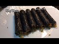 crispy sea weed noodle rolls gimmari 김말이