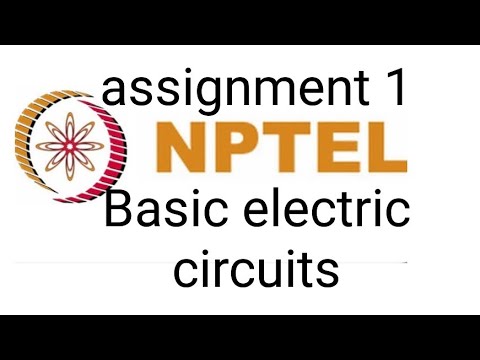 Nptel Basic Electric Circuits, Assignment 1 - YouTube