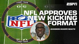 Shannon Sharpe reacts to the NFL's NEW kickoff format 👀 | First Take