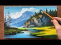 techniques for painting beautiful mountain and forest scenes acrylic painting a lu art.