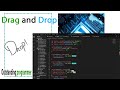Drag and Drop div or html elements with javascript, css and html