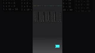Let’s print a multiplication table using just one line of Python code!
