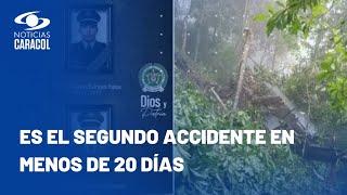 Las hipótesis del accidente de helicóptero de la Policía en el que murieron 4 personas en Antioquia
