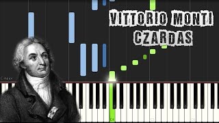 Vittorio Monti - Czardas (Csárdás) - Piano Tutorial Synthesia (Download MIDI + PDF Sheets)