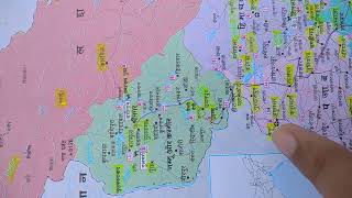 Political Map of Ladakh, Jammu & Kashmir, HP, Punjab, Haryana, UK, Delhi & Chandigarh #politicalmap
