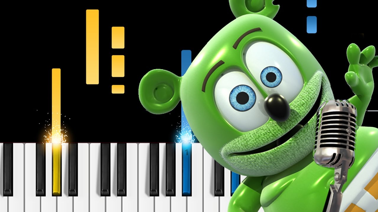 The Gummy Bear Song Piano Tutorial Youtube