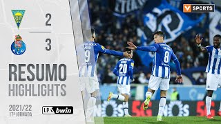 Highlights | Resumo: Estoril Praia 2-3 FC Porto (Liga 21/22 #17)