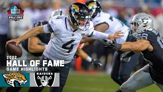 Jacksonville Jaguars vs. Las Vegas Raiders | 2022 Hall of Fame Game Highlights