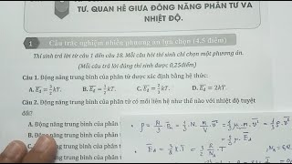 VẬT LÍ 12 -BÀI TẬP ÁP SUẤT KHÍ MÔ HÌNH ĐỘNG HỌC PHÂN TỬ - CẤU TRÚC MỚI