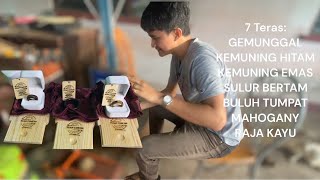 Pembuatan Cincin 7 Teras Kayu