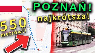 The shortest tram line in Poland and ... IN THE WORLD! 🚋 🇵🇱 Poznań in the past and today