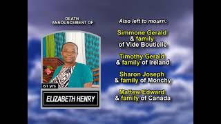 Elizabeth Henry ~ Long Obituary