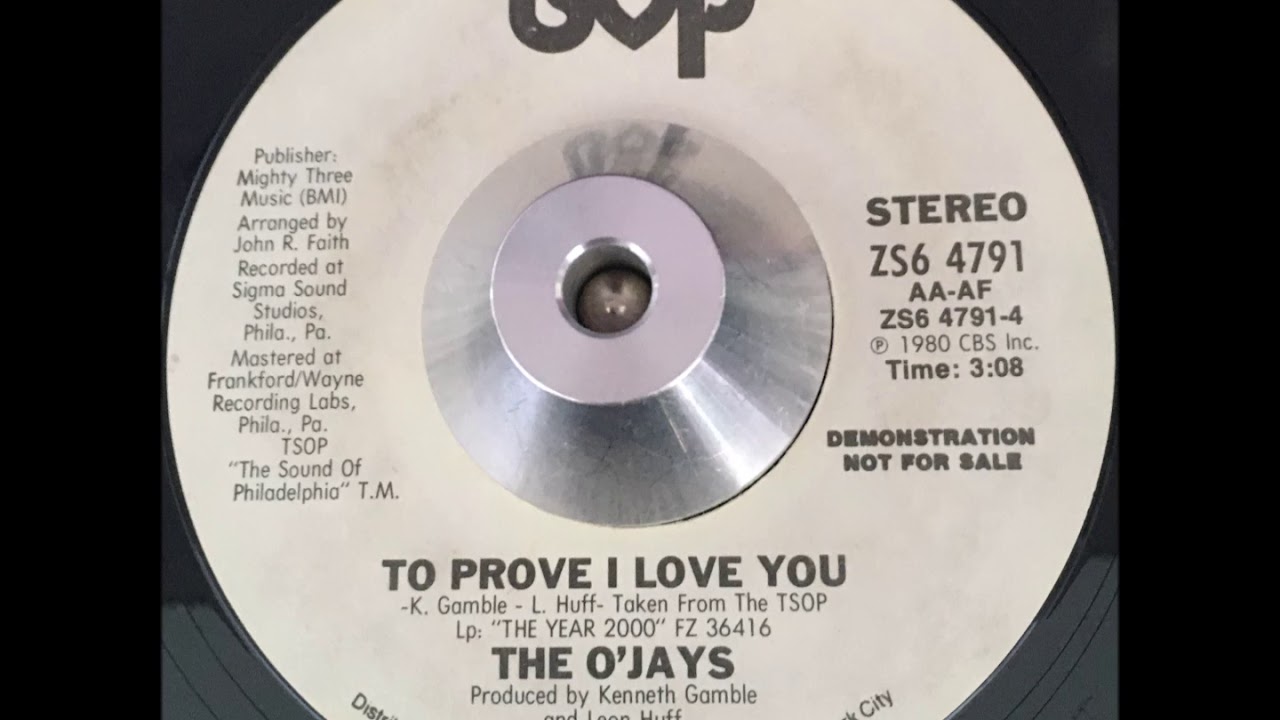 O'Jays To Prove That I Love You - YouTube