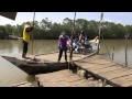 ims perahu penyeberangan di sungai kaligangsa tegal