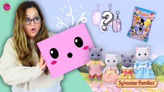 📦¡Caja SORPRESA! 👀 Sylvanian Families Bag y Familia GATITOS PERSA 🐈‍⬛