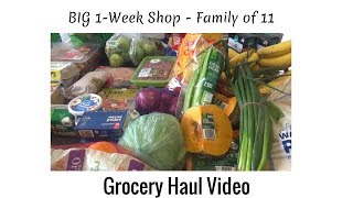 BIG 1-Week Shop - Family of 11 | GROCERY HAUL