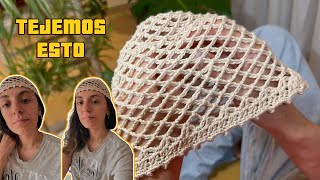 CASQUETE - Gorro calado a CROCHET - VERANO 2024