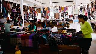 Weaving Village Luang Prabang Laos บ้านผานมผ้าไหม หลวงพระบาง ลาว