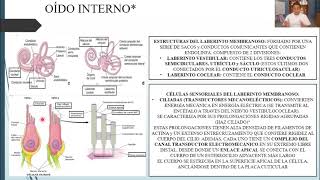 HISTOLOGÍA: OÍDO