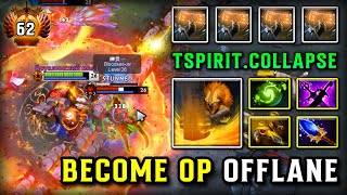 TRULY BECOME OP OFFLANE By TSpirit.Collapse Earthshaker Aghs Scepter + Refresher Orb Build DOTA 2