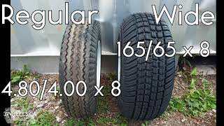 Lees-ure Excel Lite Trailer Tire Options